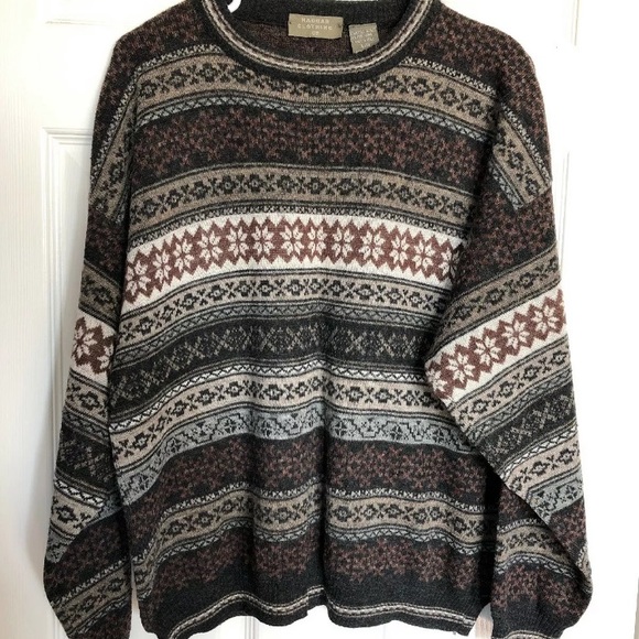 Haggar Men Wool Sweater Pullover 